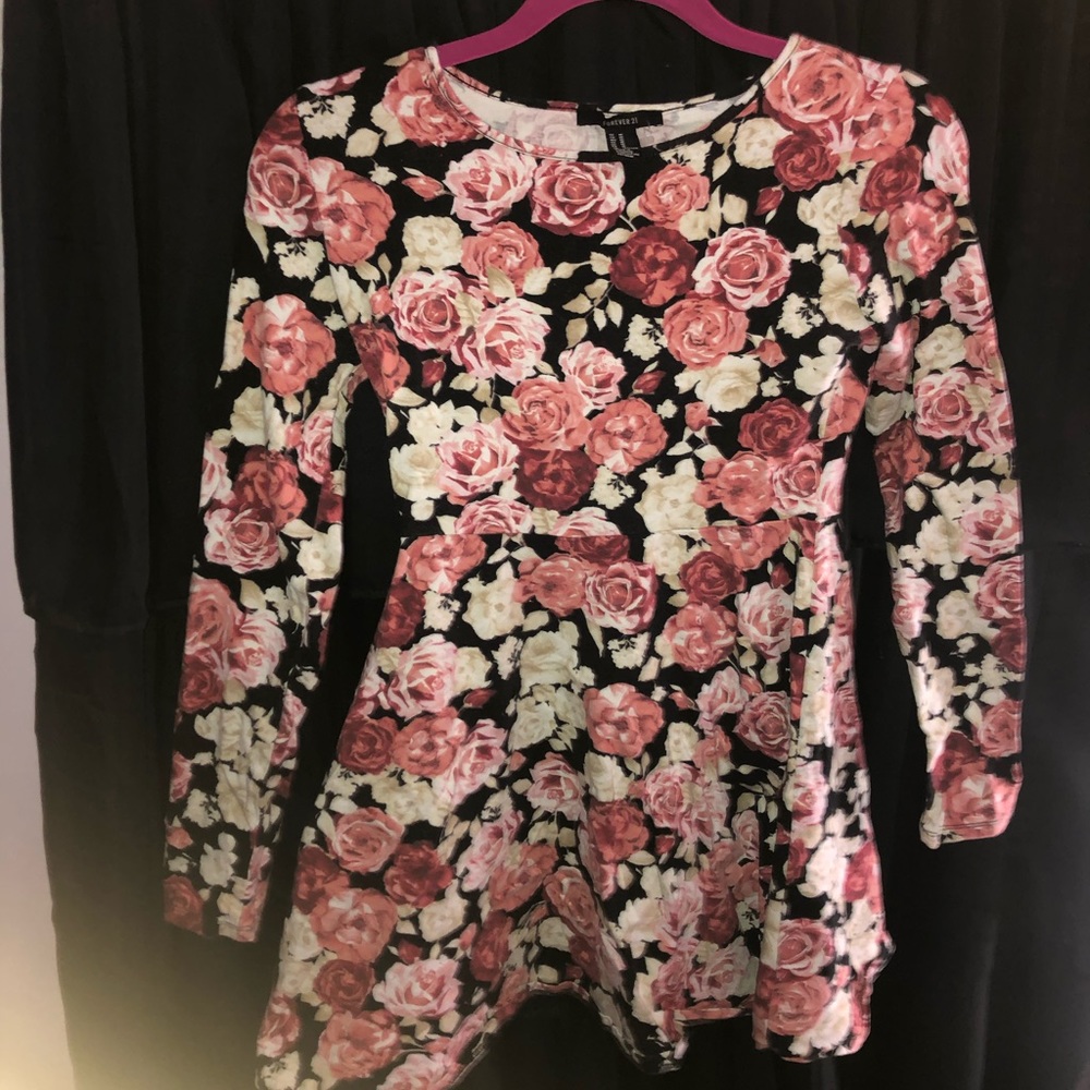F21 Floral skater dress (M)
